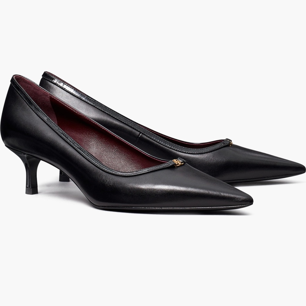 NEW Tory Burch Double T Kitten Heel Pump